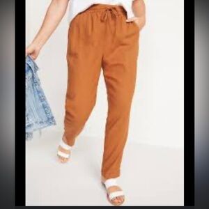 Old Navy Mustard Linen Pants